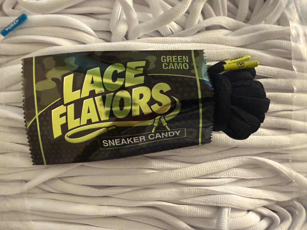 GREEN CAMO — Premium Foamposite Pro Laces