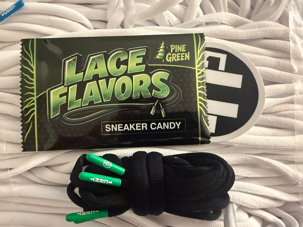 PINE GREEN — Premium  Foamposite Pro Laces