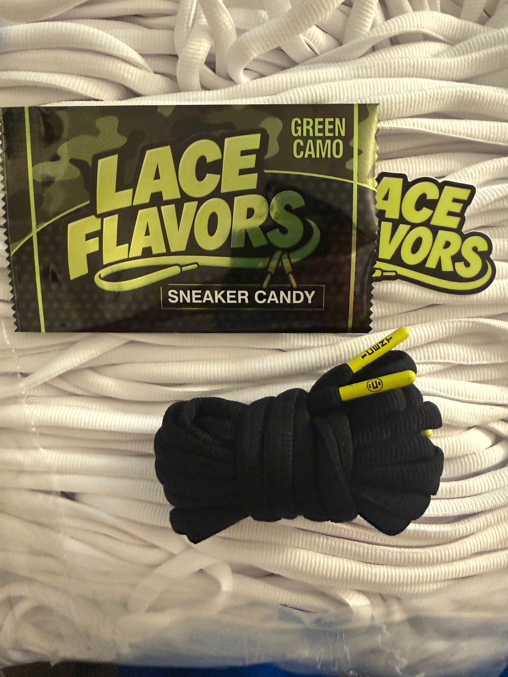 GREEN CAMO — Premium Foamposite Pro Laces